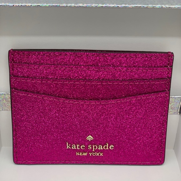 kate spade Handbags - COPY - Kate Spade Lola Glitter Boxed Slim Card Ho…